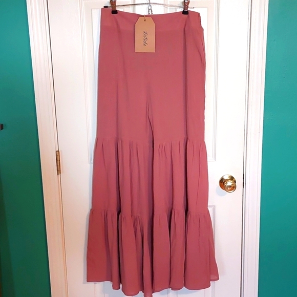 Listicle Mauve Wide-Legged Pants - Picture 1 of 7